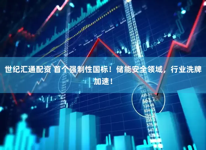 世纪汇通配资 首个强制性国标！储能安全领域，行业洗牌加速！