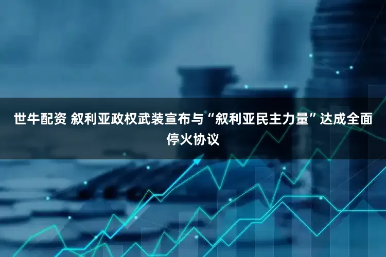 世牛配资 叙利亚政权武装宣布与“叙利亚民主力量”达成全面停火协议